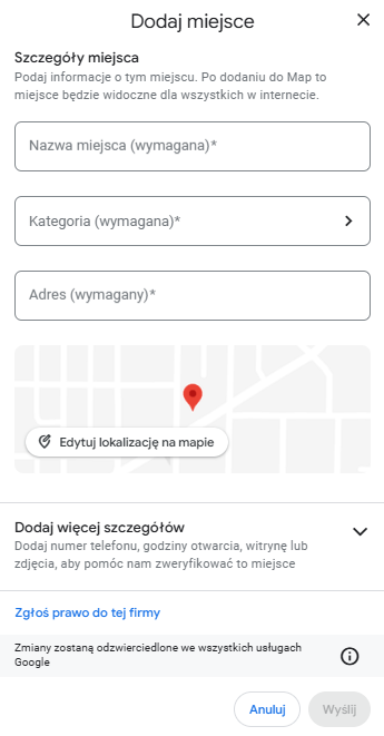 Jak dodać brakujące miejsce (firmę) do Google Maps? - zdjęcie nr 4