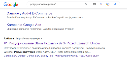 W jakich sekcjach wyszukiwarki pojawiają się linki sponsorowane? Miejsca emisji reklam w sieci wyszukiwania.